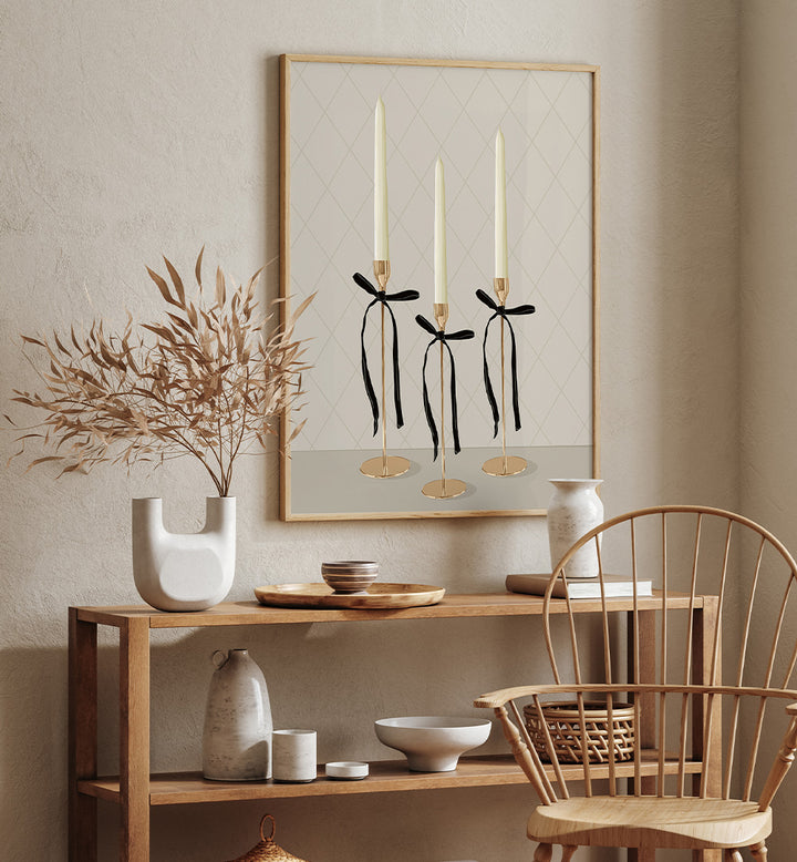 ELEGANT GOLD TAPER CANDLES