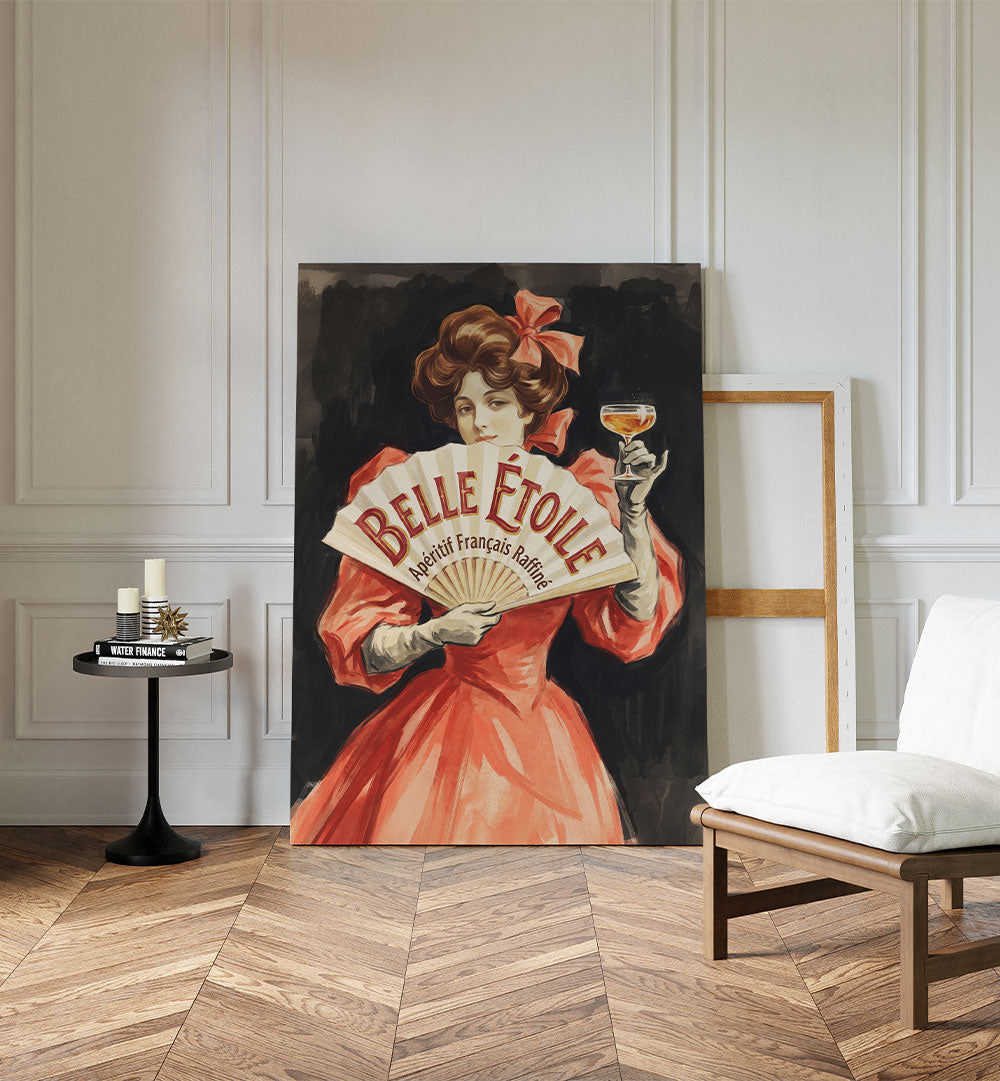 ELEGANT LADY WITH APERITIF