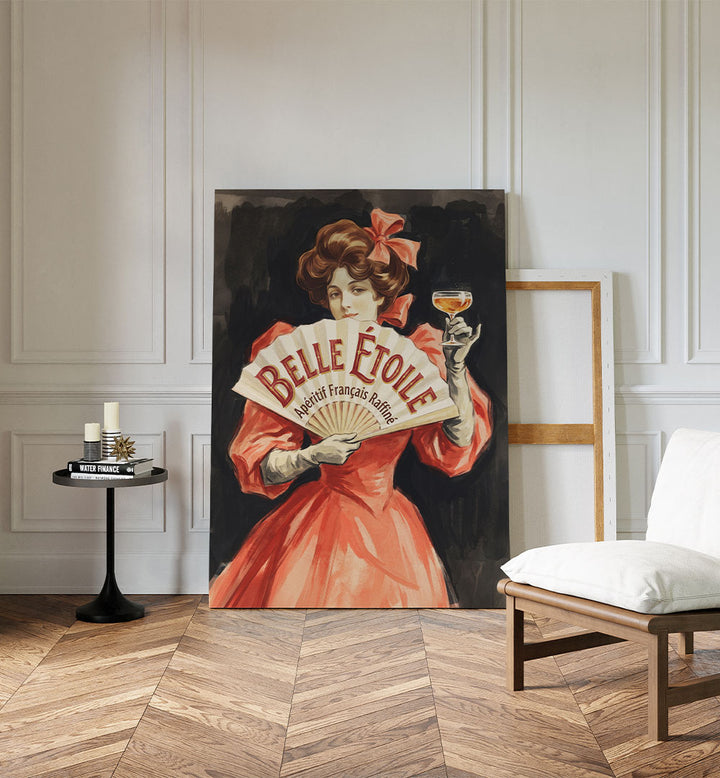 ELEGANT LADY WITH APERITIF