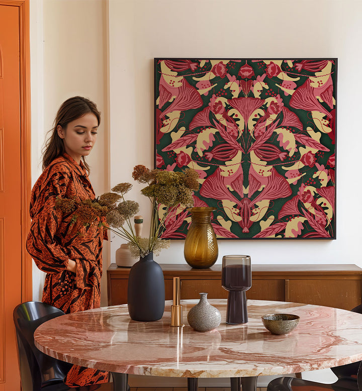 ELEGANT PINK BOTANICAL PATTERN