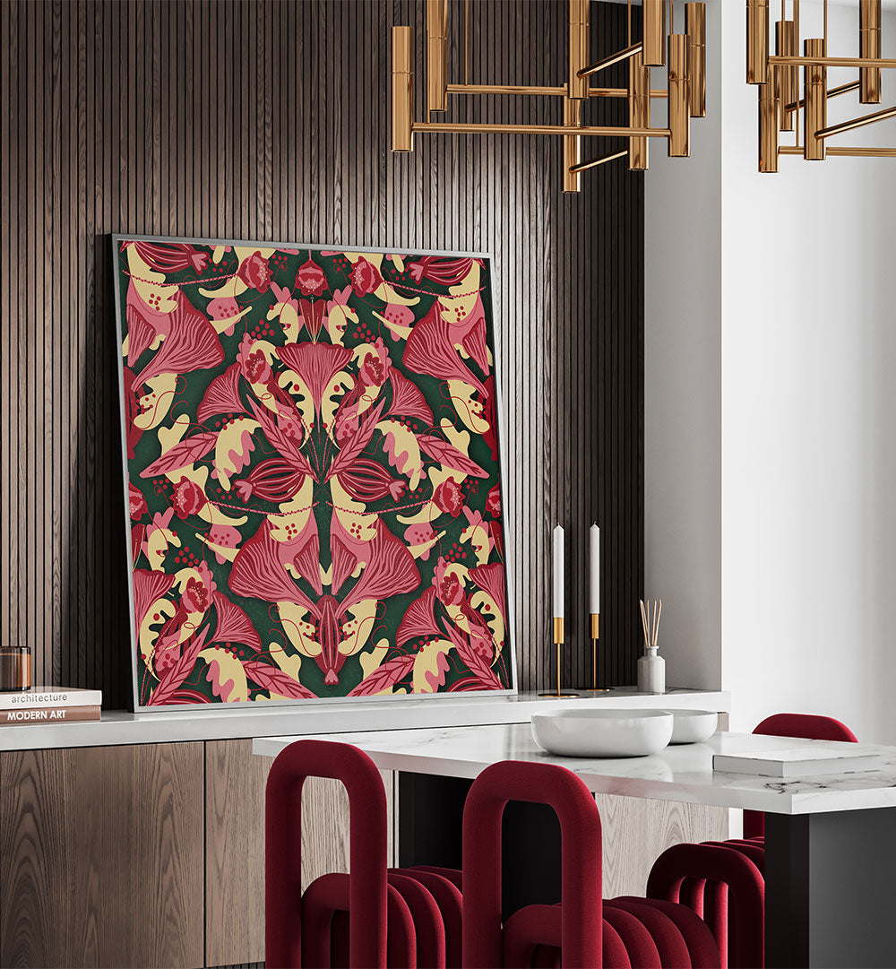 ELEGANT PINK BOTANICAL PATTERN
