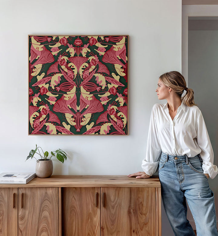 ELEGANT PINK BOTANICAL PATTERN