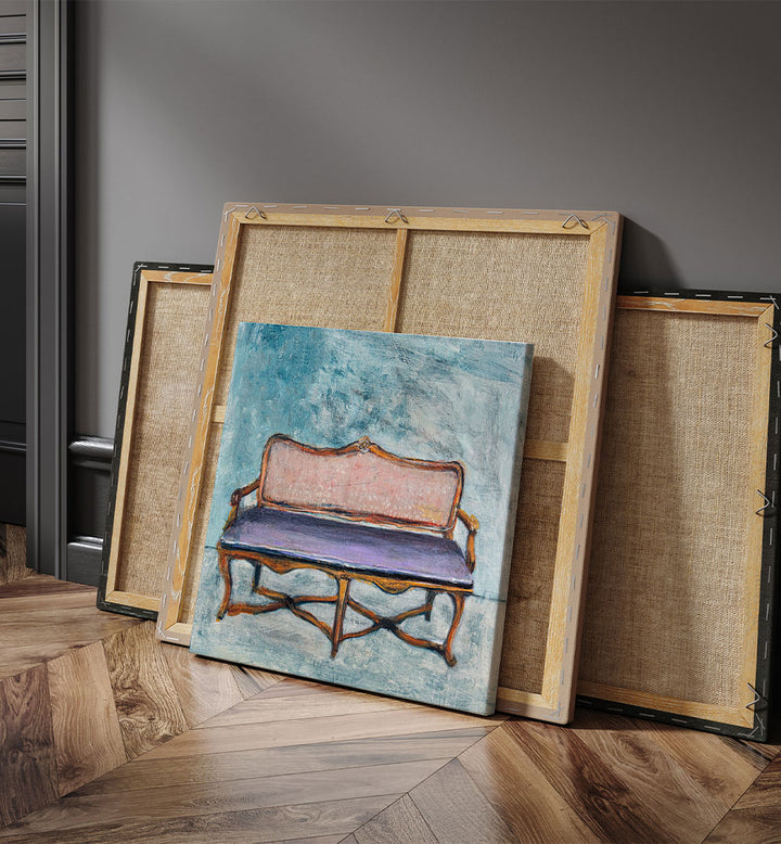 ELEGANT PURPLE SETTEE
