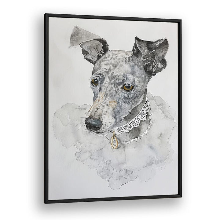 Elegant Sadie Kids art Artwork in Black Plain Frame
