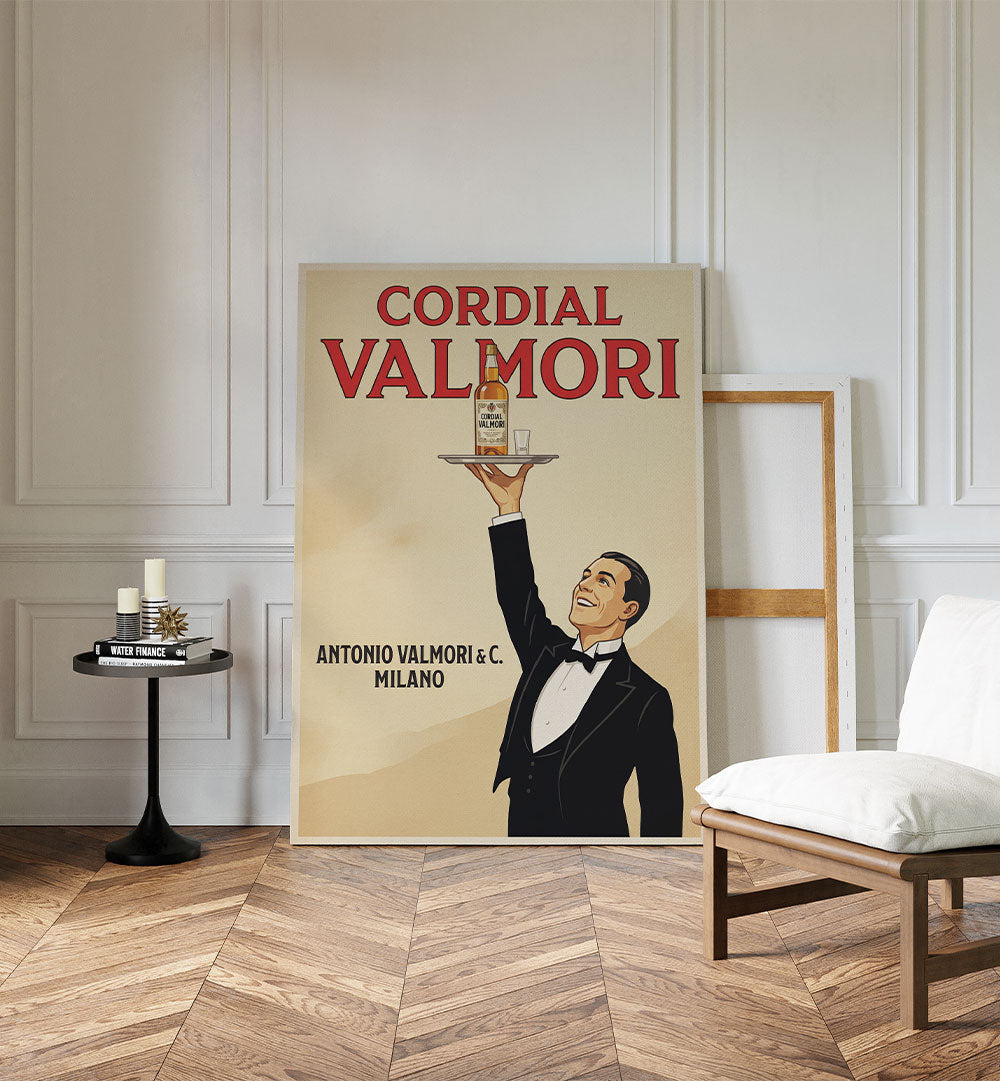 ELEGANT WAITER CORDIAL AD