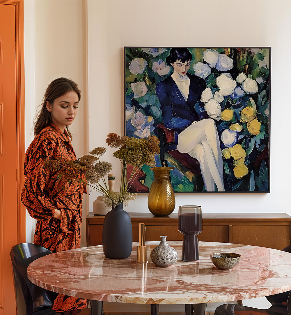ELEGANT WOMAN GARDEN