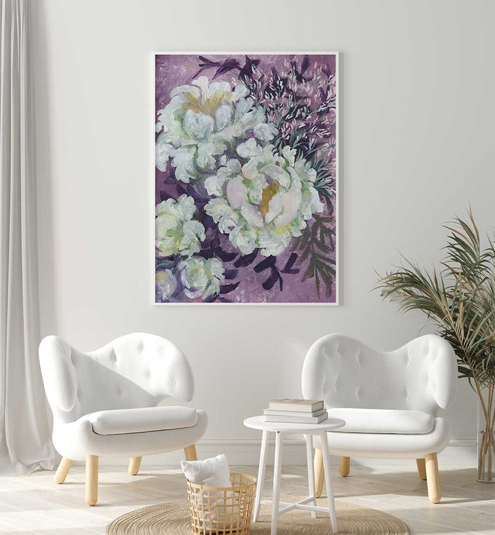 ELIANY PAINTERLY BOUQUET , FLORAL FLOWER PAINTINGS