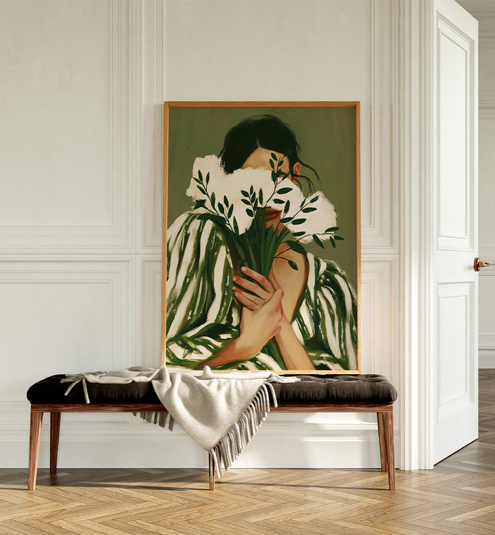EMERALD GREEN WALL ART