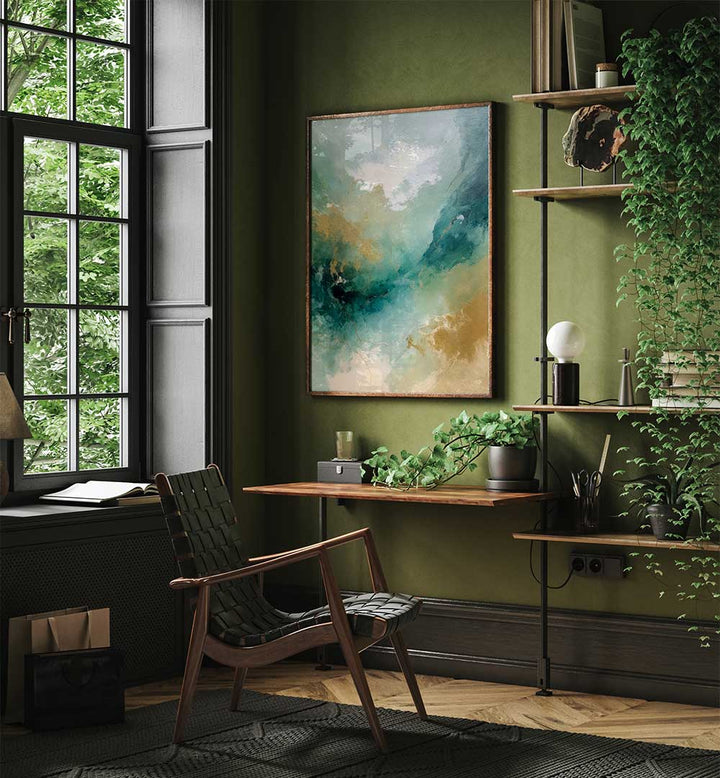 EMERALD SKIES , ABSTRACT PAINTINGS