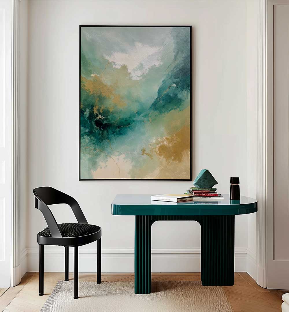 EMERALD SKIES , ABSTRACT PAINTINGS