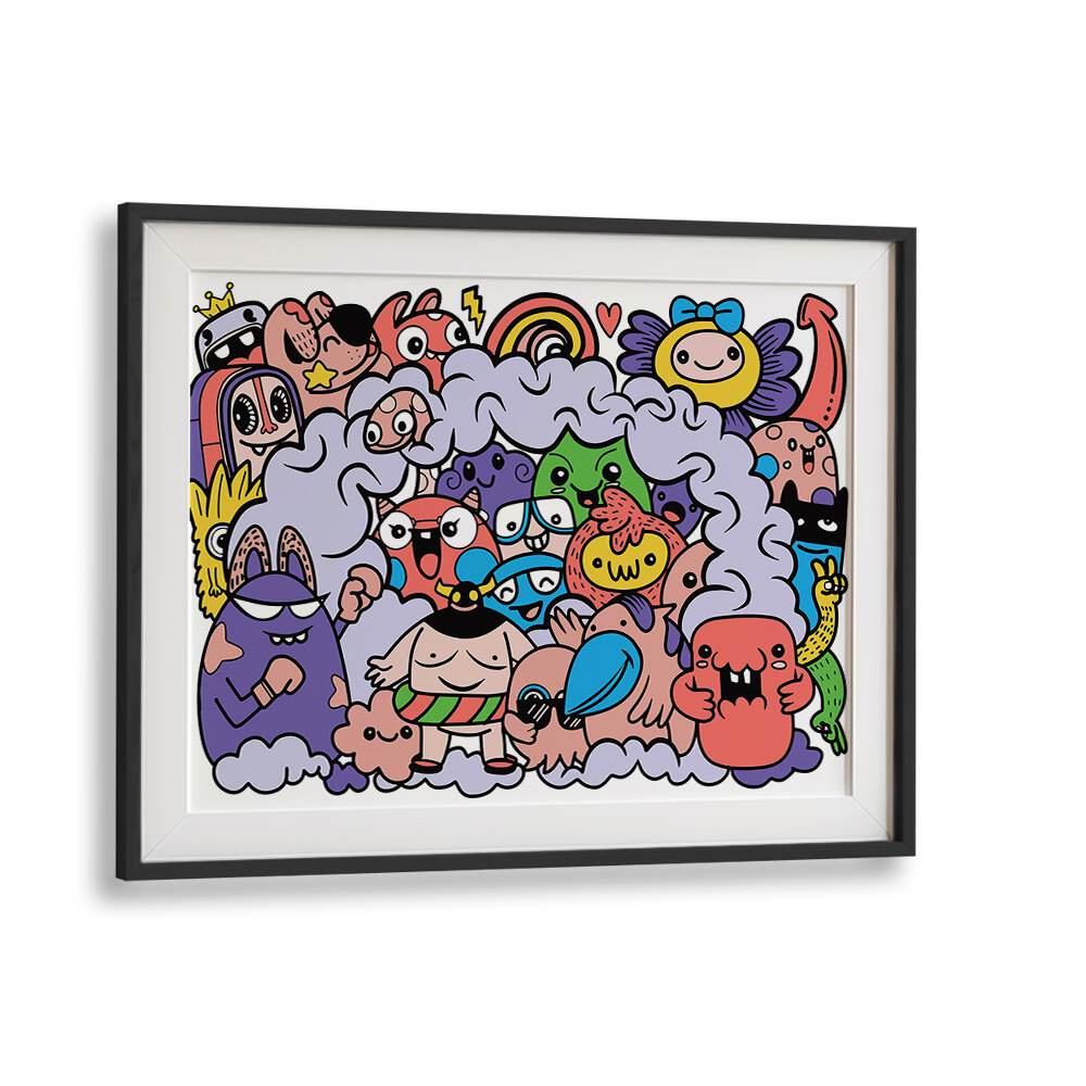 Enchanted Creature Chronicles Comic Art Artwork in Black Frame With Mount