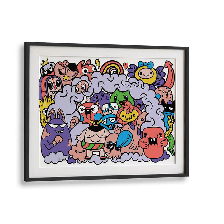 Enchanted Creature Chronicles Comic Art Artwork in Black Frame With Mount