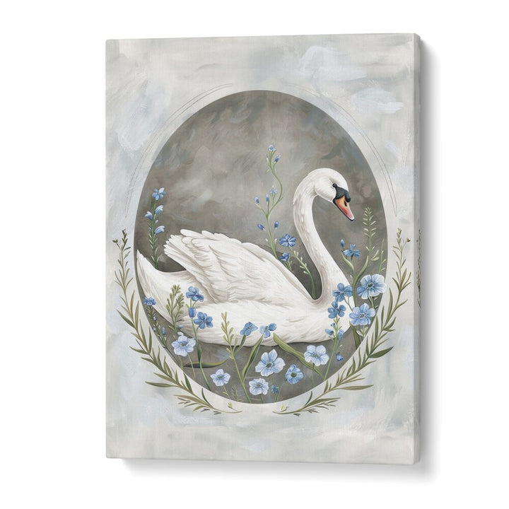 Enchanted Waters Swan Lake I Kids Art Artwork in Gallery Wrap
