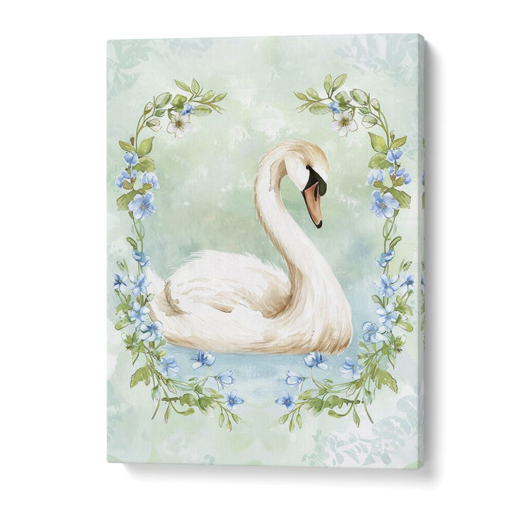 Enchanted Waters Swan Lake II Kids Art Artwork in Gallery Wrap
