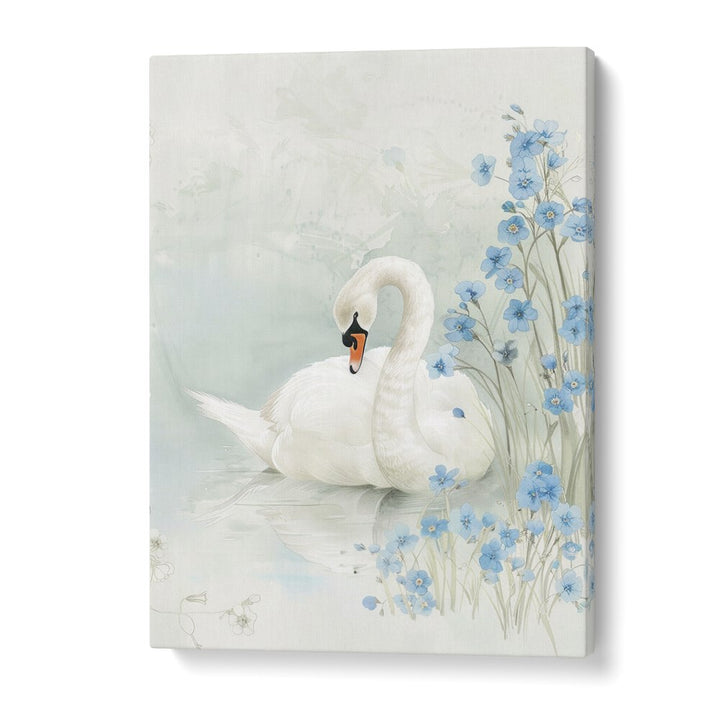 Enchanted Waters Swan Lake III Kids Art Artwork in Gallery Wrap
