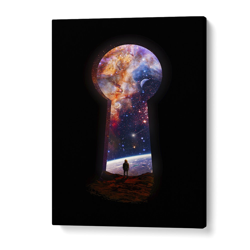 Entrance By Francis Minoza Astronaut & Nasa Paintings, Space Art Prints Artwork in Gallery Wrap
