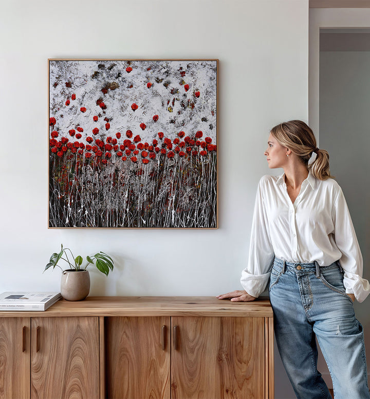 E ORA SI BALLA , FLORAL FLOWER PAINTINGS