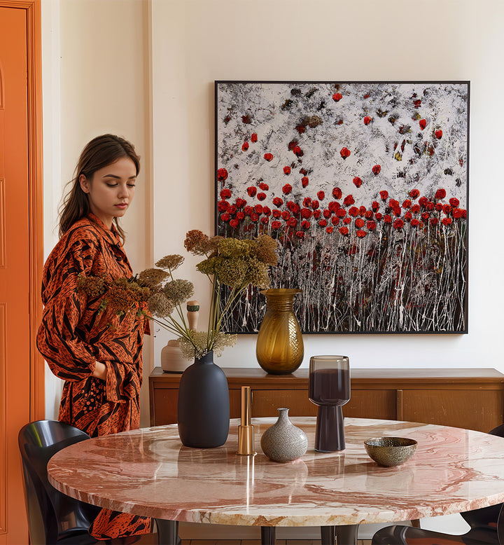 E ORA SI BALLA , FLORAL FLOWER PAINTINGS