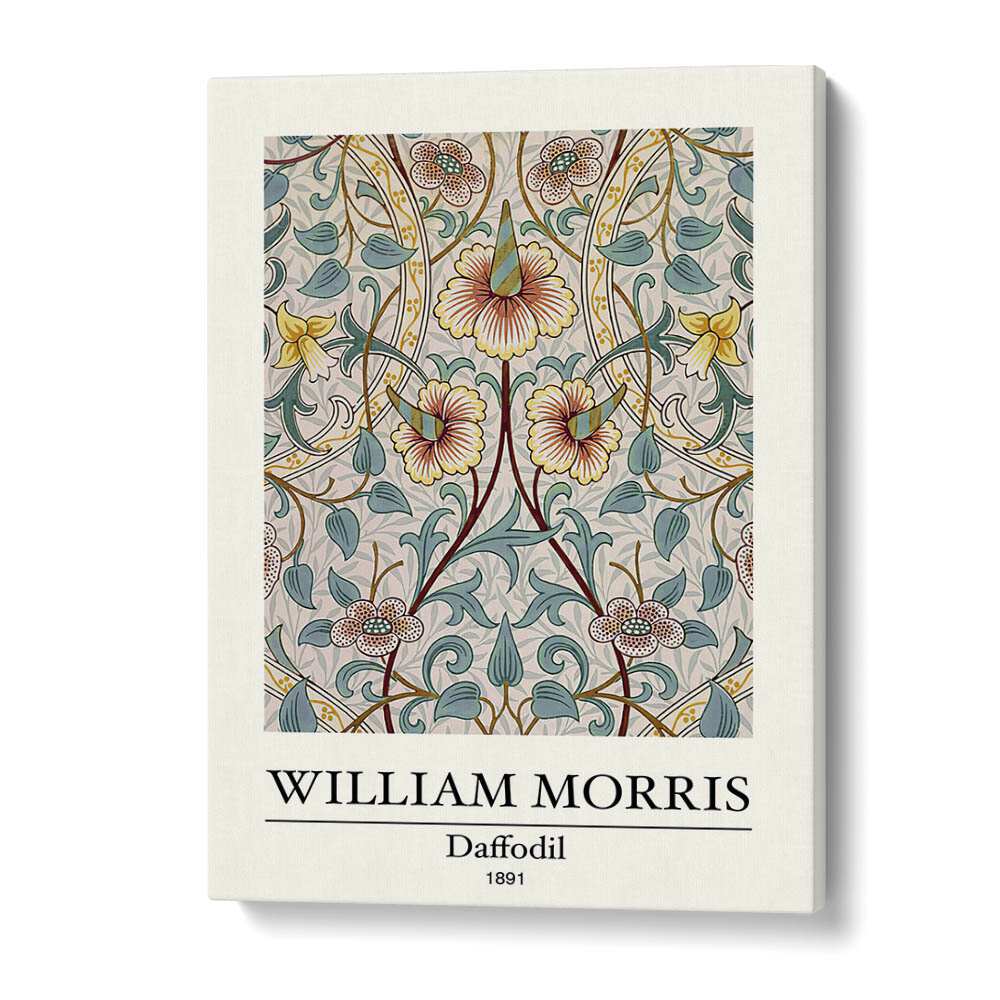 Ephemeral Beauty William Morris' Daffodil - 1891 William Morris's art painting Artwork in Gallery Wrap