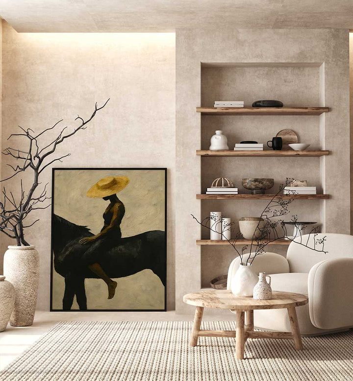 EQUESTRIAN REVERIE , EXPRESSIONISM PAINTINGS