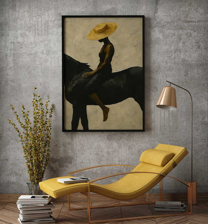 EQUESTRIAN REVERIE , EXPRESSIONISM PAINTINGS