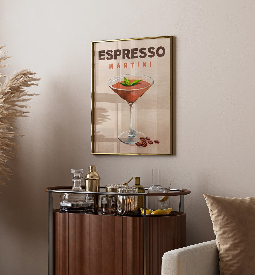 ESPRESSO MARTINI COCKTAIL BAR DECOR , BAR ART PRINTS , BAR POSTERS