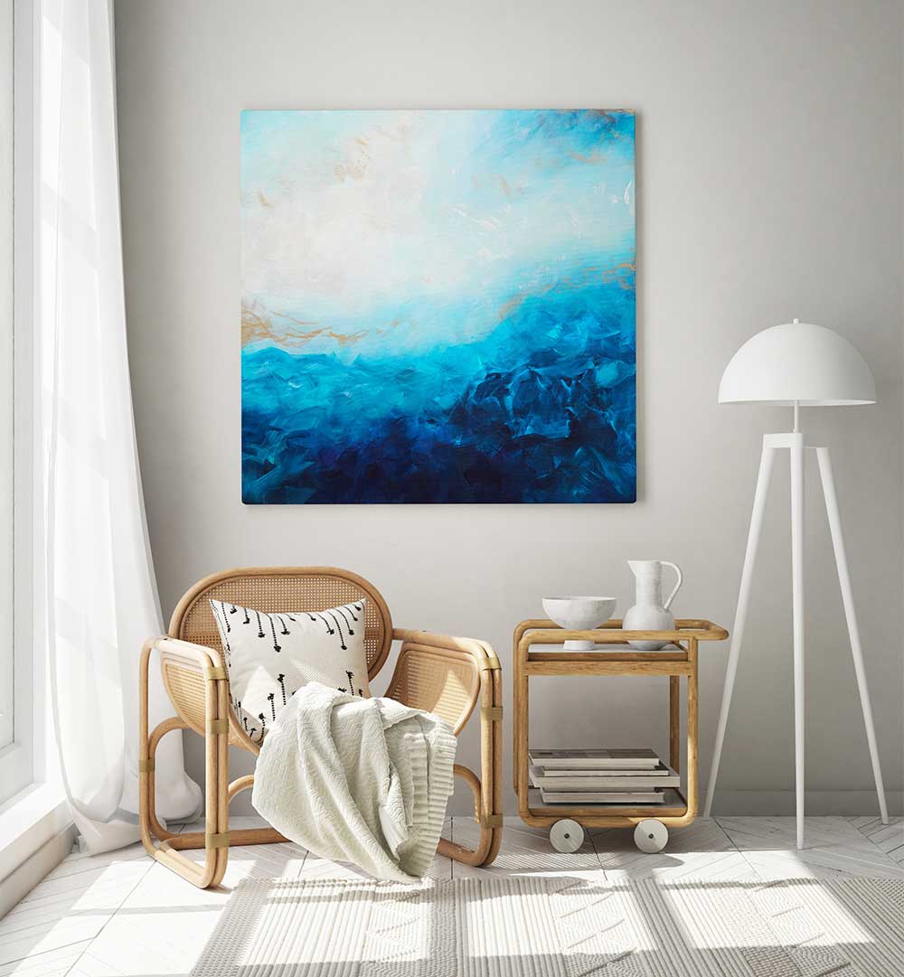 ESSENCE OF OCEAN WAVES AND SKY , ABSTRACT PAINTINGS