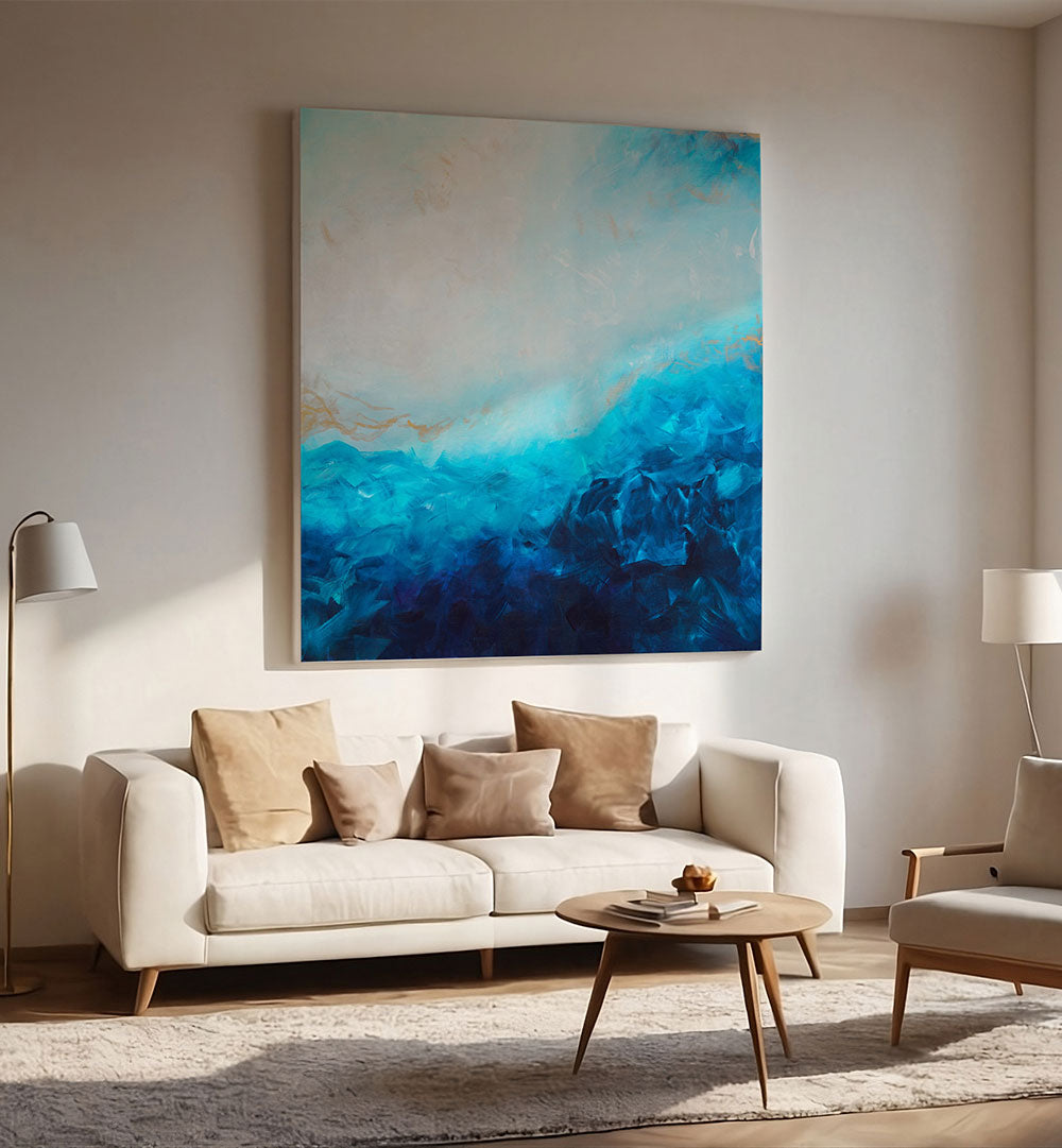 ESSENCE OF OCEAN WAVES AND SKY , ABSTRACT PAINTINGS