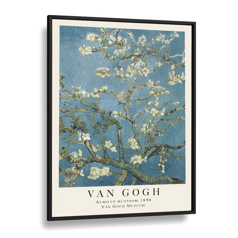 Eternal Blossoms Van Gogh's Almond Blossom 1890 Vincent Van Gogh art painting Artwork in Black Plain Frame