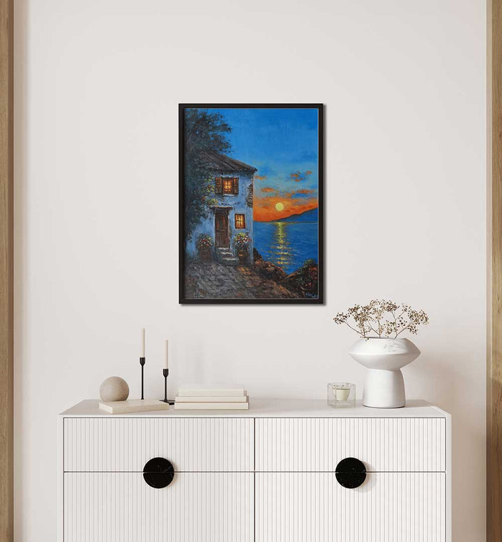EVENING BY THE SEA , HANDMADE ARTWORKS