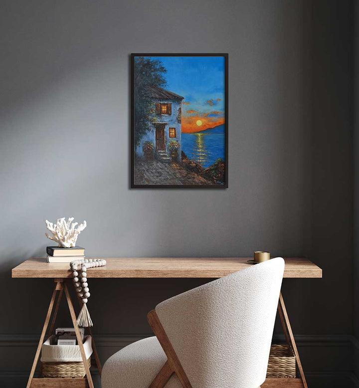EVENING BY THE SEA , HANDMADE ARTWORKS