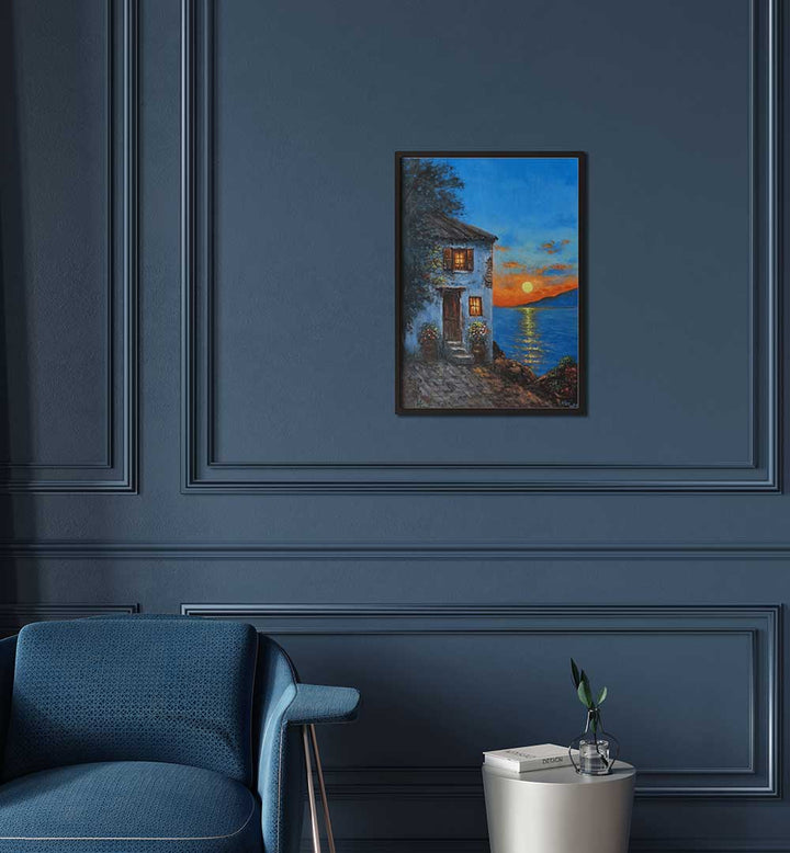 EVENING BY THE SEA , HANDMADE ARTWORKS