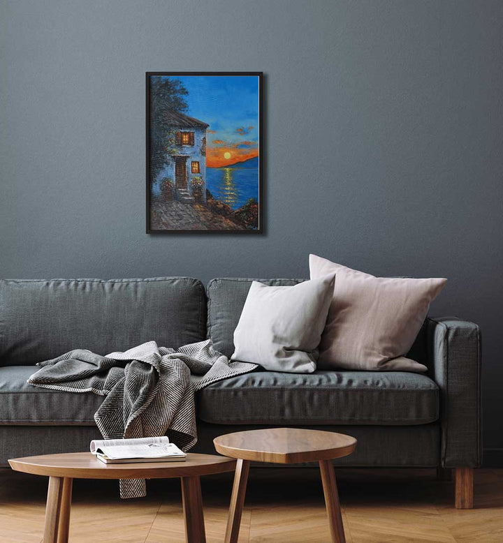 EVENING BY THE SEA , HANDMADE ARTWORKS