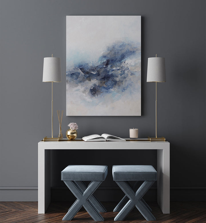 EXPRESSIONIST BLUE ABSTRACT , ABSTRACT PAINTINGS