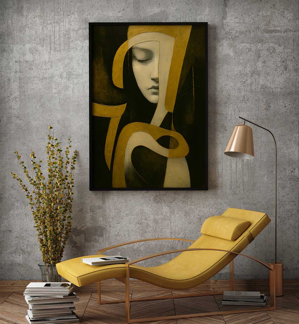 EYES HALF CLOSED , EXPRESSIONISM PAINTINGS