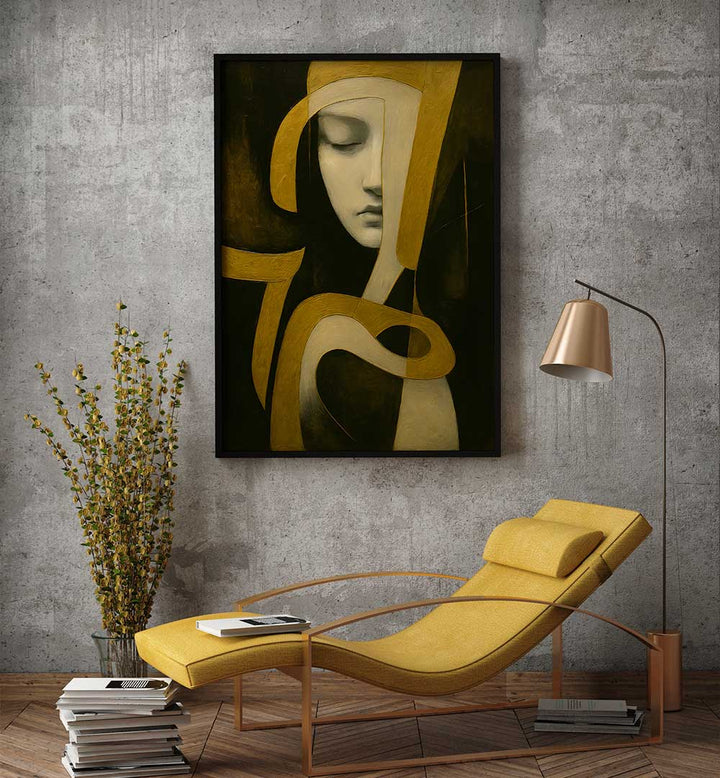 EYES HALF CLOSED , EXPRESSIONISM PAINTINGS