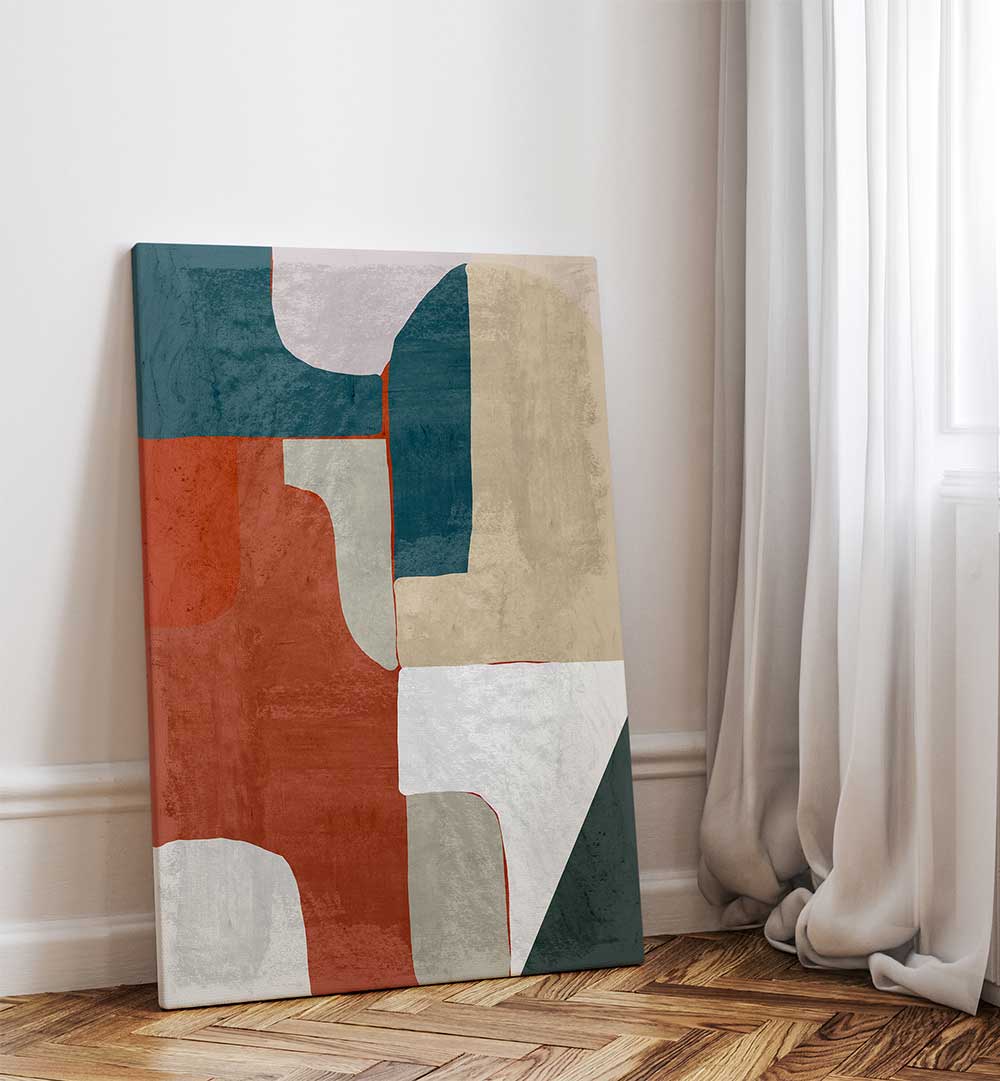 EARTH AND TIDE INTERLOCK , ABSTRACT PAINTINGS