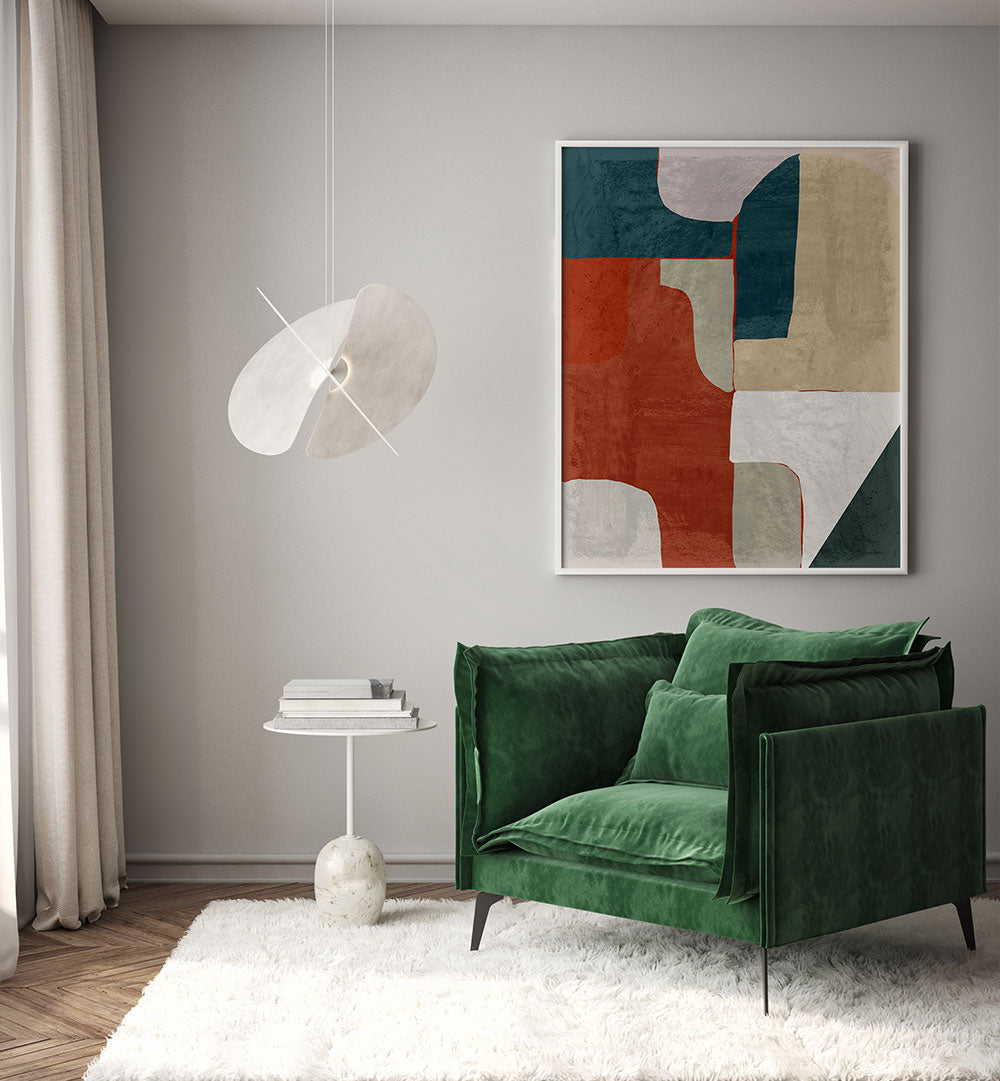 EARTH AND TIDE INTERLOCK , ABSTRACT PAINTINGS