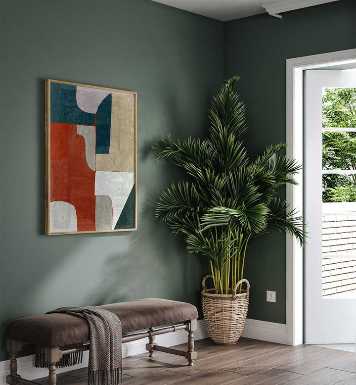 EARTH AND TIDE INTERLOCK , ABSTRACT PAINTINGS