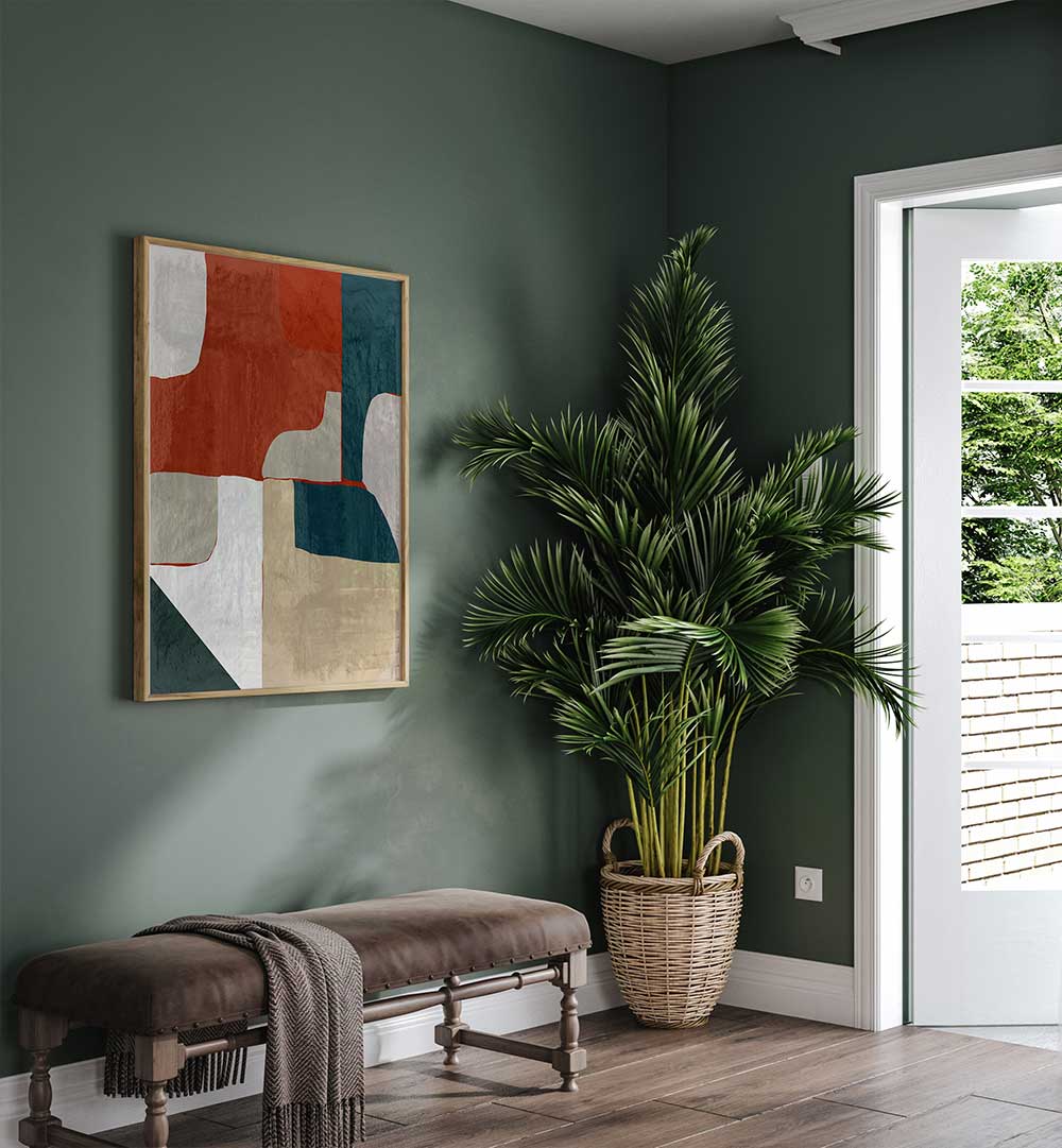 EARTH AND TIDE INTERLOCK I , ABSTRACT PAINTINGS