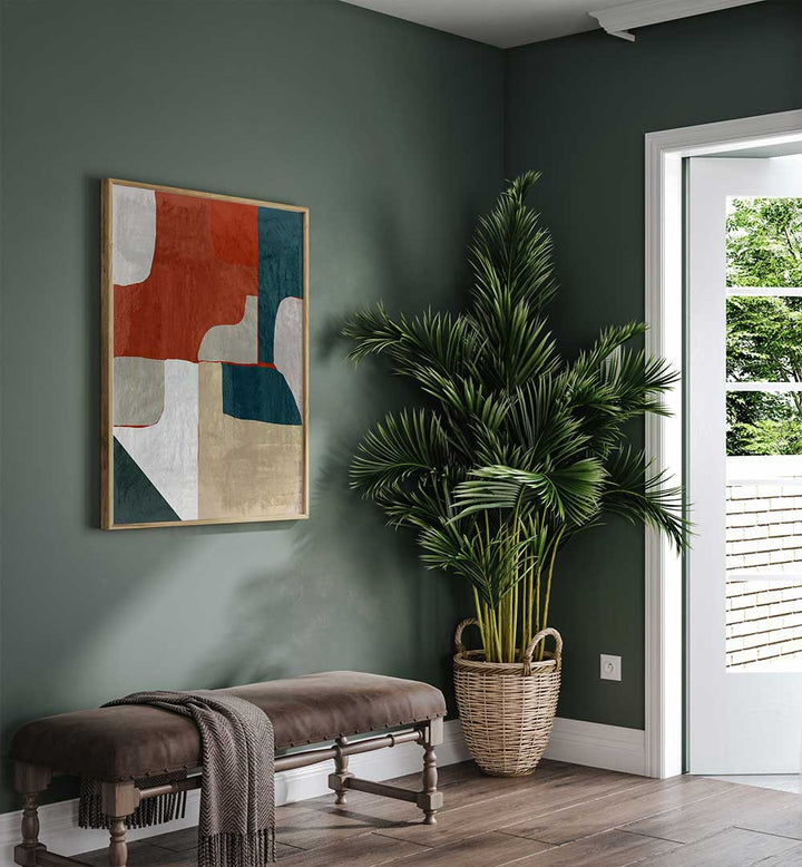 EARTH AND TIDE INTERLOCK I , ABSTRACT PAINTINGS