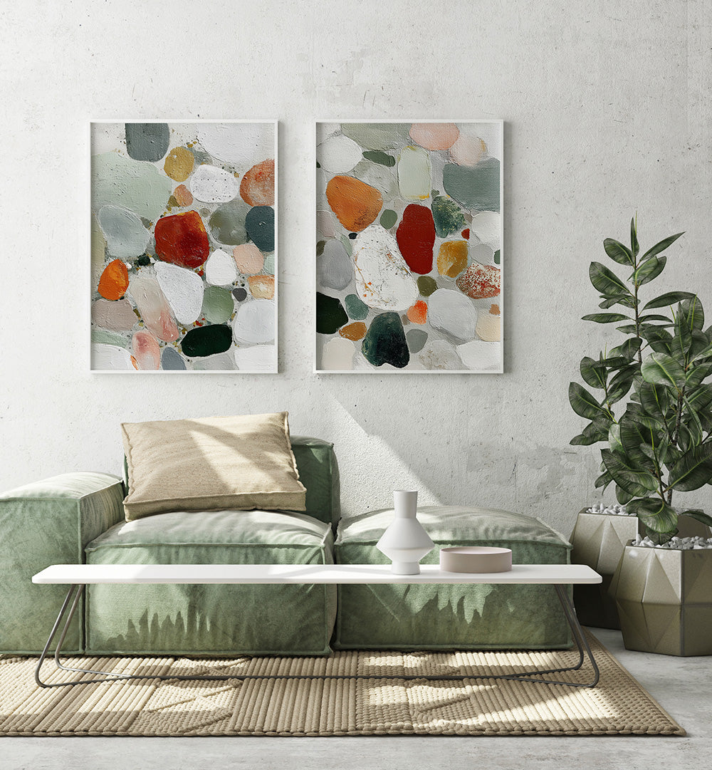 EARTHFORMS , SET OF 2 PAINTINGS