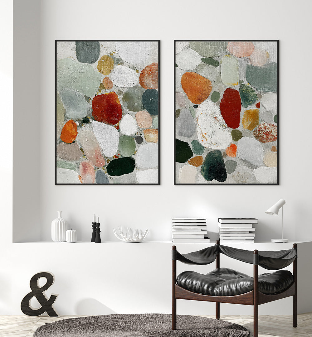 EARTHFORMS , SET OF 2 PAINTINGS