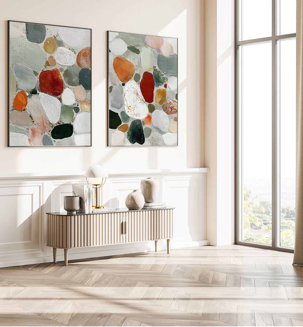 EARTHFORMS , SET OF 2 PAINTINGS