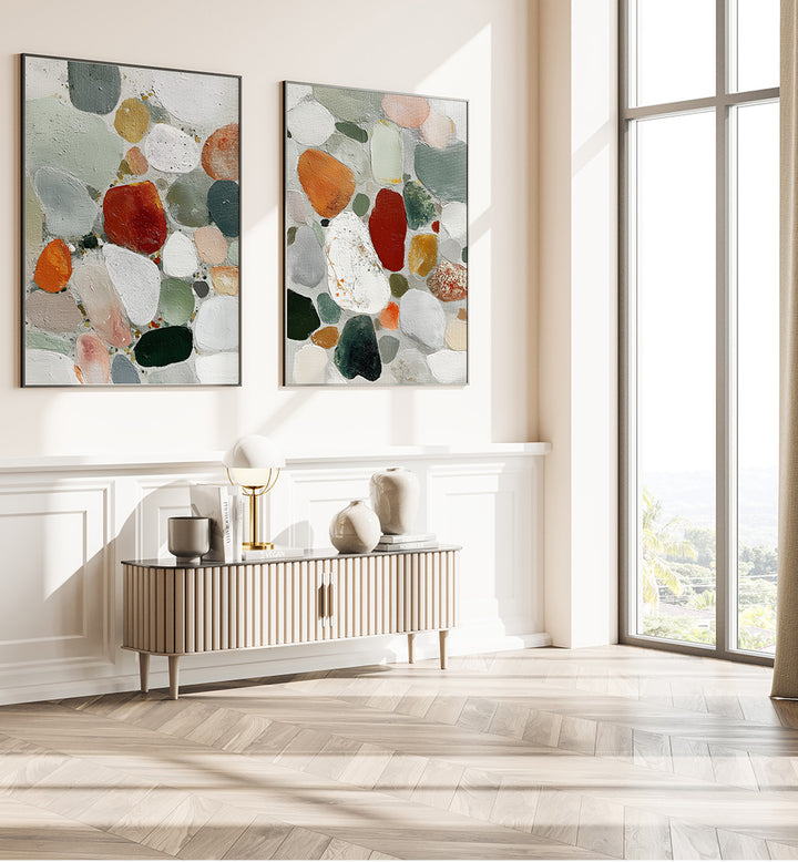EARTHFORMS , SET OF 2 PAINTINGS
