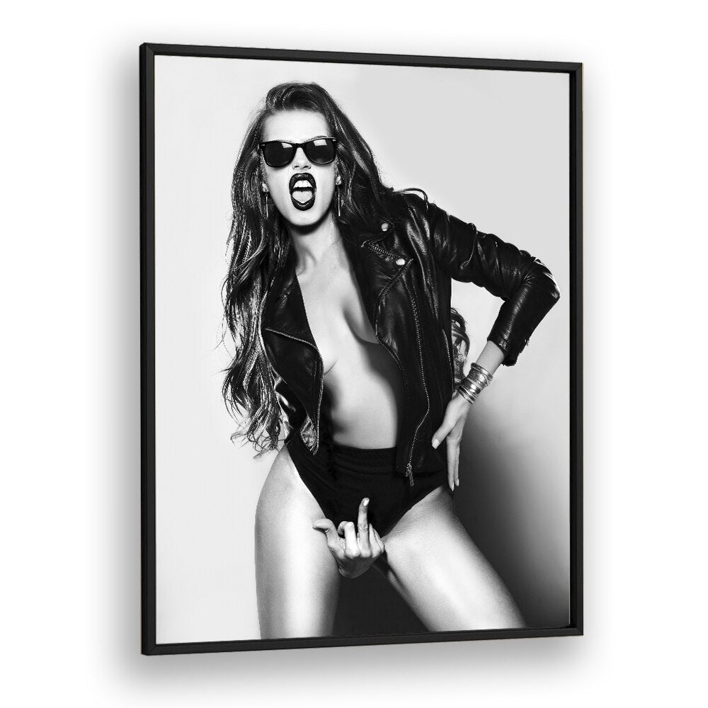 Eat This the Future is Female by David Drake Fine Art Photography Fashion Photography in Black Plain Frame