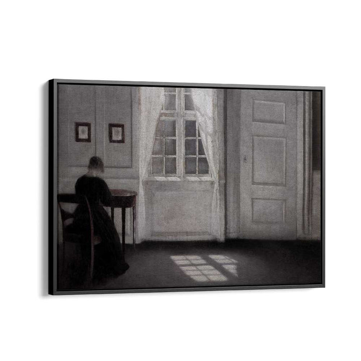 Echoes Of Solitude Gothic Wall Art Prints in Black Floater Frame