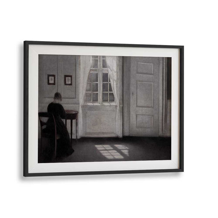 Echoes Of Solitude Gothic Wall Art Prints in Black Frame With Mount