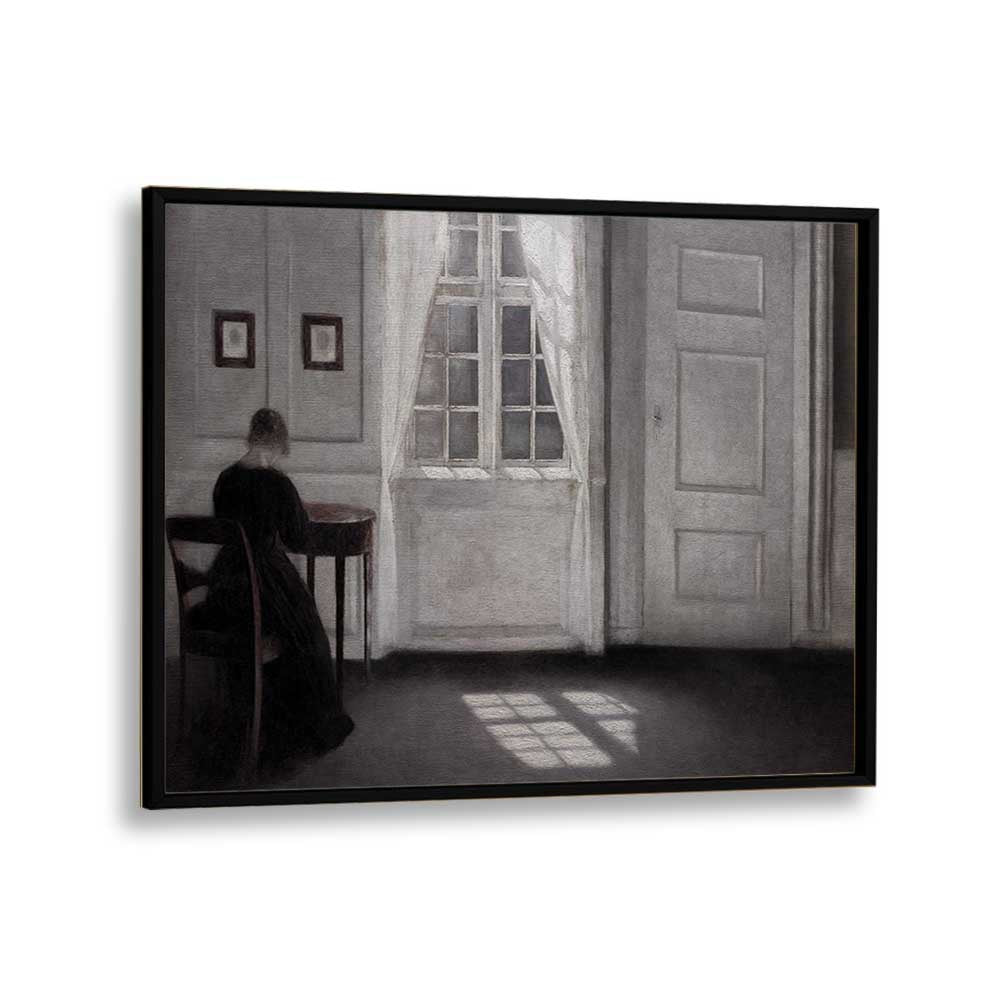 Echoes Of Solitude Gothic Wall Art Prints in Black Plain Frame