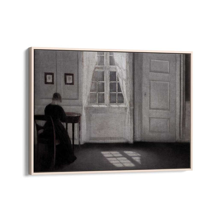 Echoes Of Solitude Gothic Wall Art Prints in Oak Wood Floater Frame